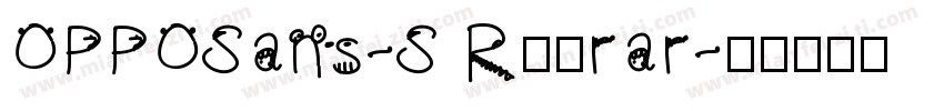 OPPOSans-S R字体rar字体转换